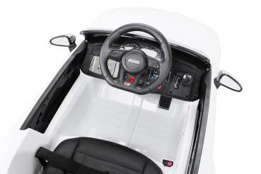Kinder Elektroauto Audi S5 Cabriolet 2x45 Watt Motor 12V10Ah Batterie Leder Sitz Weiß - Elektro Auto Elektroauto Kinderauto